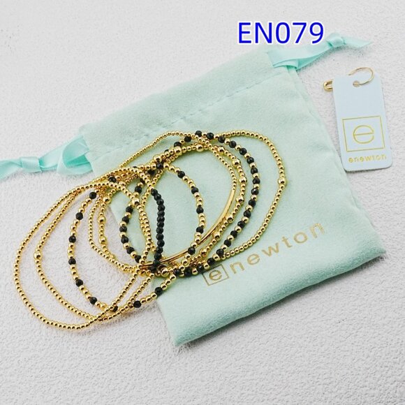 Enewton Gold Bead & Black Crystal Bracelet - Picture 5 of 6